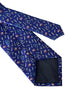 royal blue tie with medical equipment design
